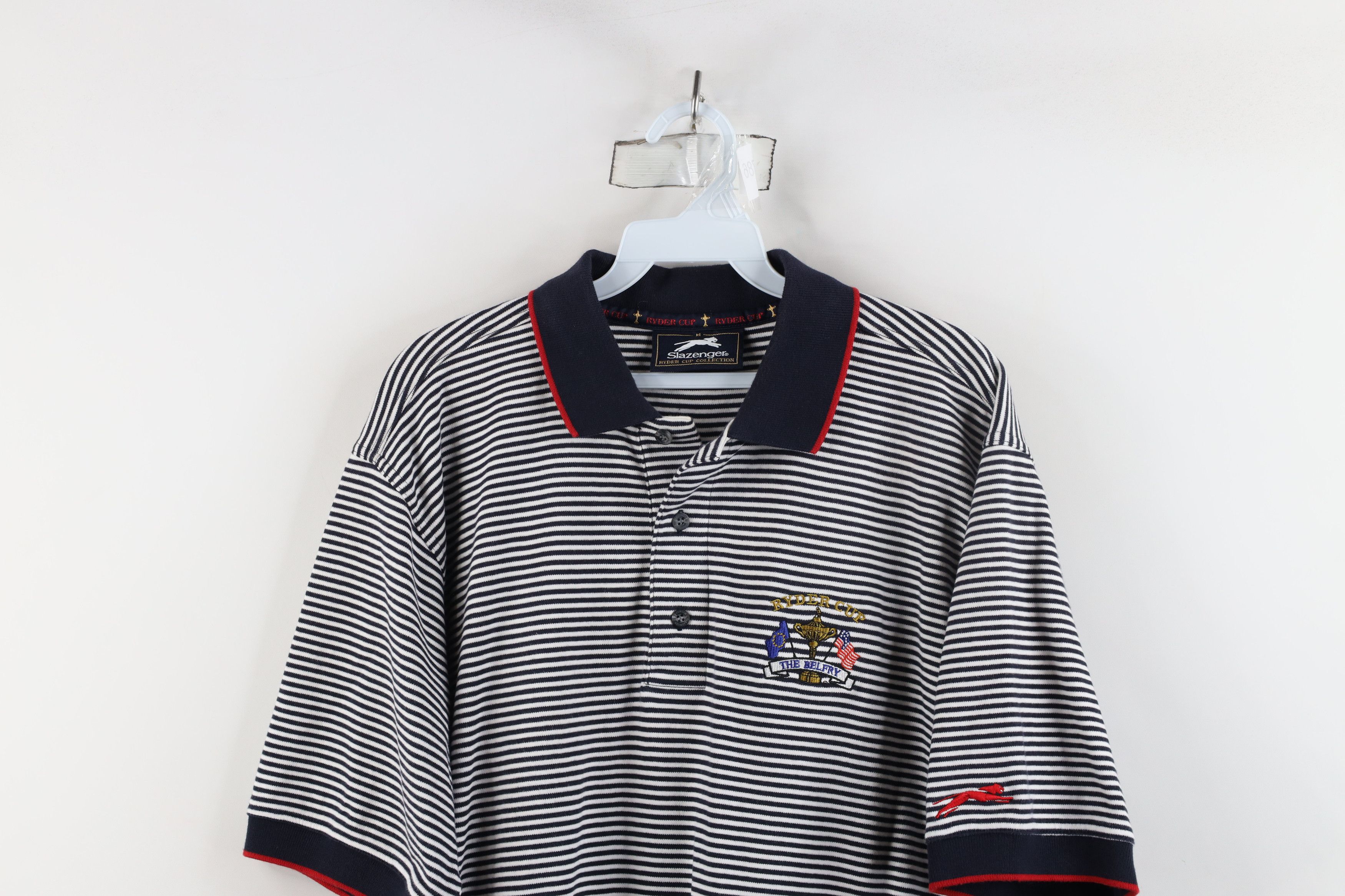 Vintage Vintage Y2K 2002 Ryder Cup The Belfry Striped Golf Polo Size US M / EU 48-50 / 2 - 2 Thumbnail