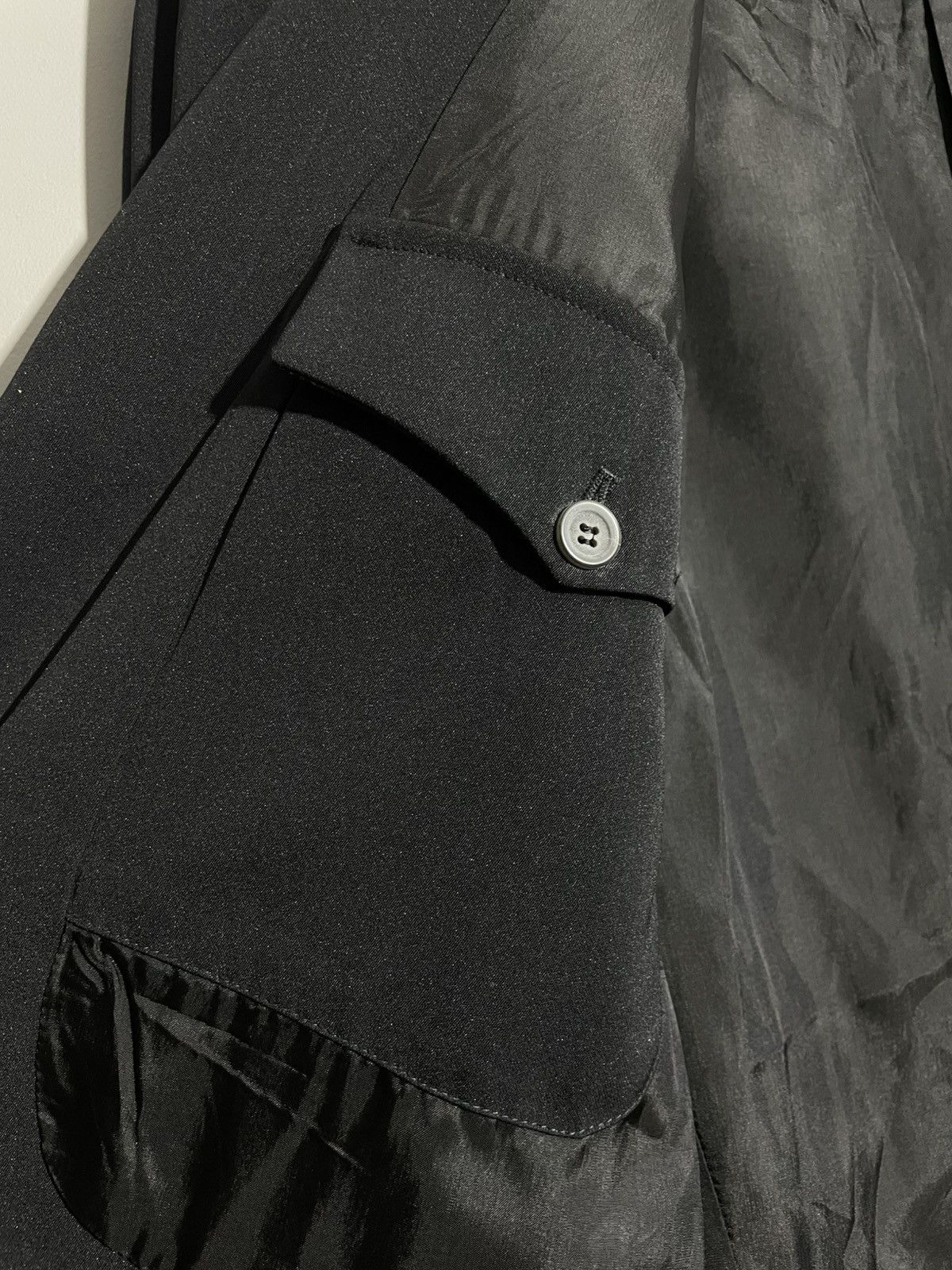 Marithe + Francois Girbaud Marithe Francois Girbaud S.P.Q.R. City Black Mens Blazer Size 50R - 11 Thumbnail