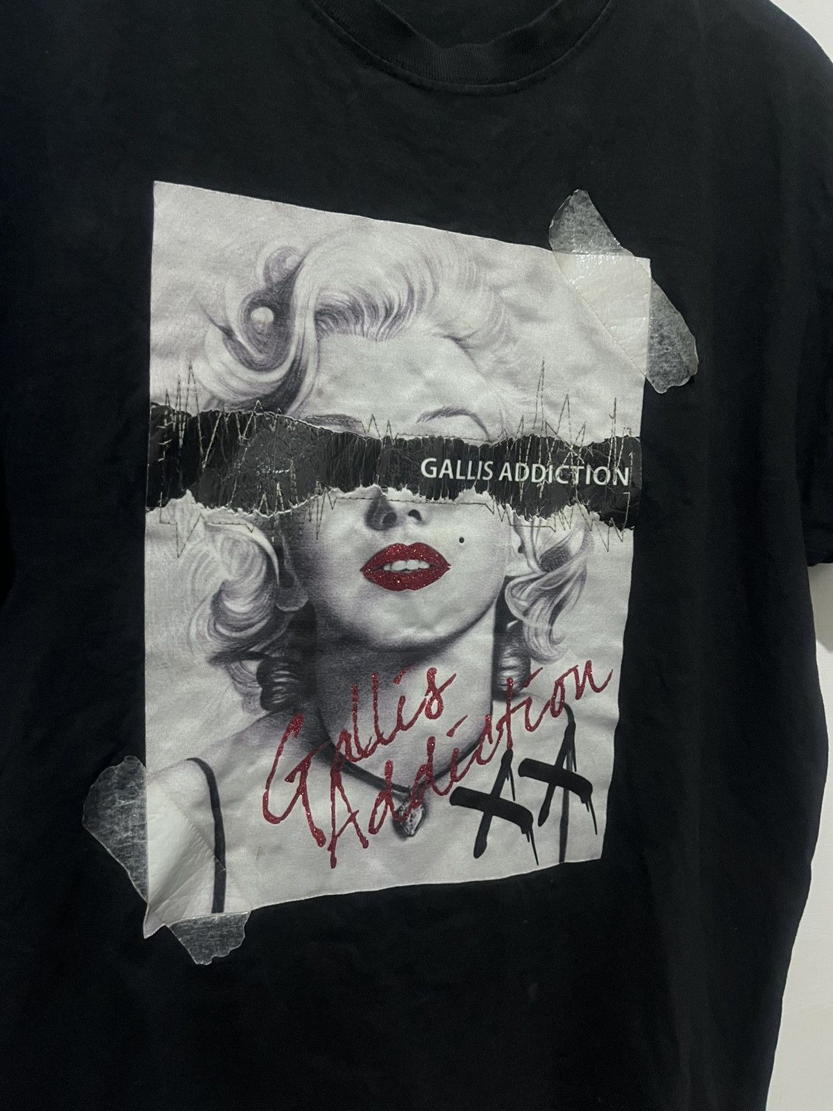 Band Tees Gallis Addiction Marilyn Monroe Streetwear T-Shirt Black Size US L / EU 52-54 / 3 - 4 Thumbnail