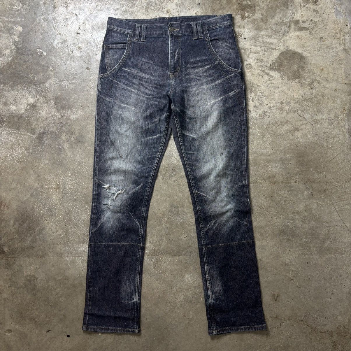 PPFM PPFM DISTRESSED JEANS Size US 32 / EU 48 - 1 Thumbnail