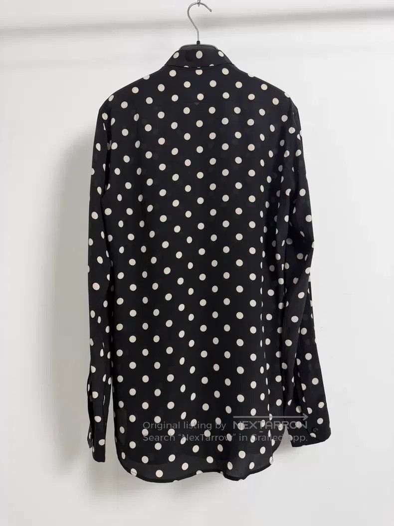 Saint Laurent Paris Saint Laurent Paris size 39 Mulberry Silk Black and White P Size US S / EU 44-46 / 1 - 2 Thumbnail