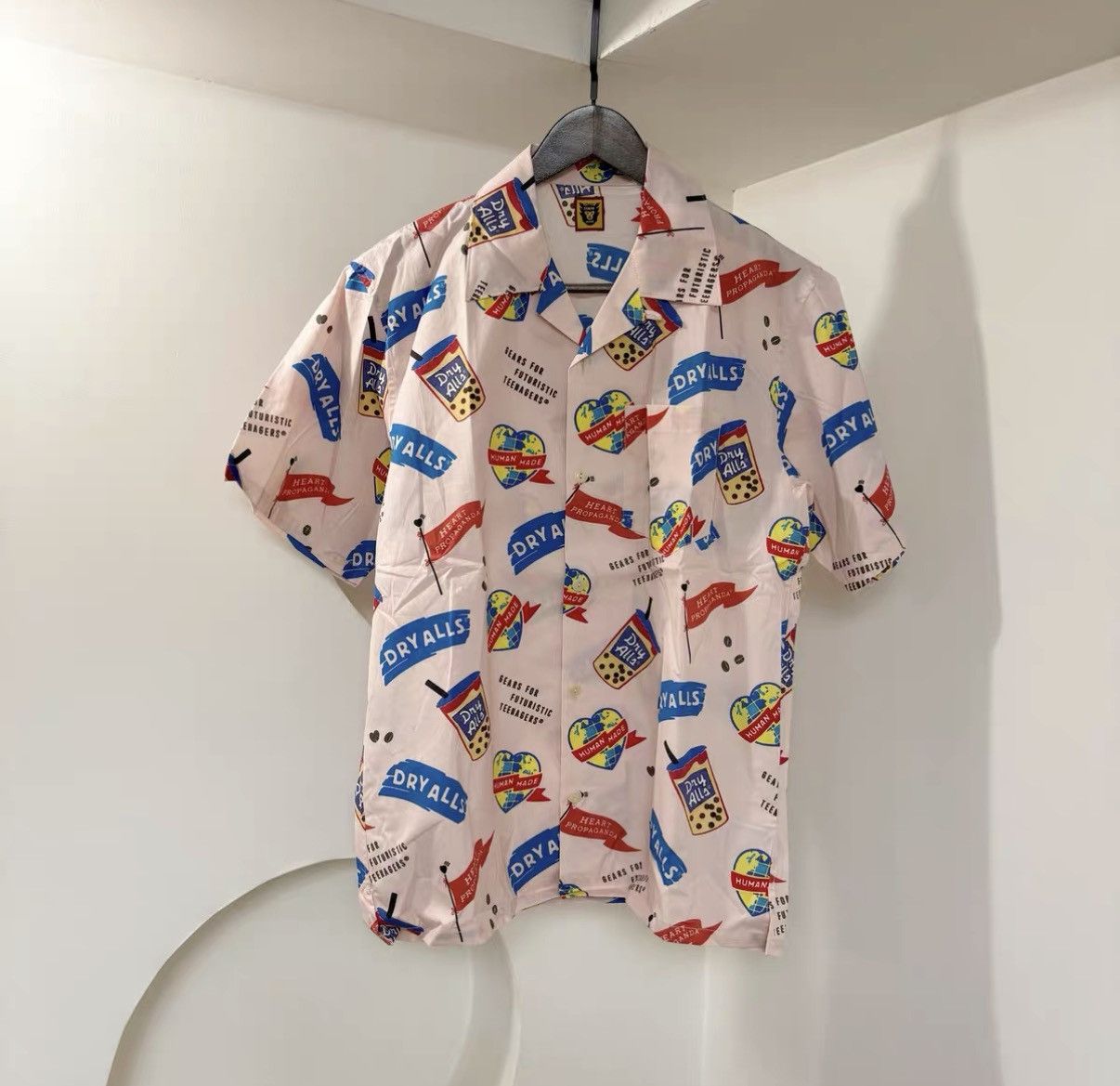 Human Made Human Made Milk Tea Hawaiian Short Sleeve Shirt J29 Size US M / EU 48-50 / 2 - 6 Thumbnail
