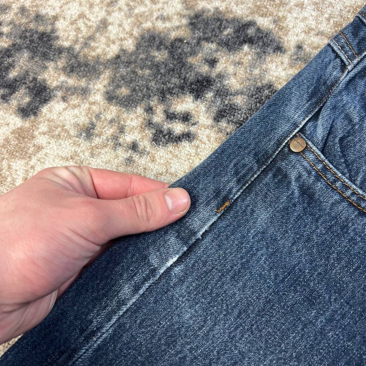 O'Neill Oneill Vintage Y2K Mini Logo Distressed Denim Jeans Size US 32 / EU 48 - 6 Thumbnail