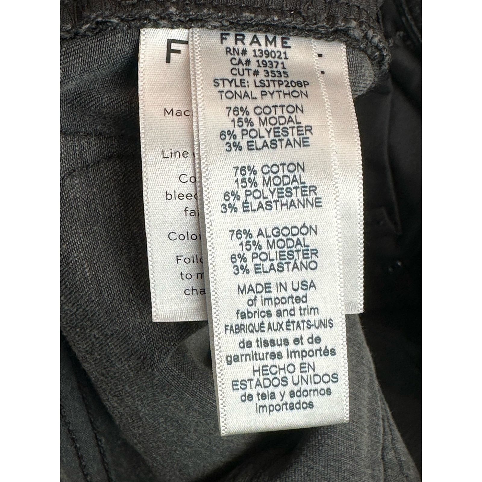 Frame Frame Le Skinny De Jeanne Python Skinny Jeans size 26 - 2 Size 26" / US 2 / IT 38 - 4 Thumbnail