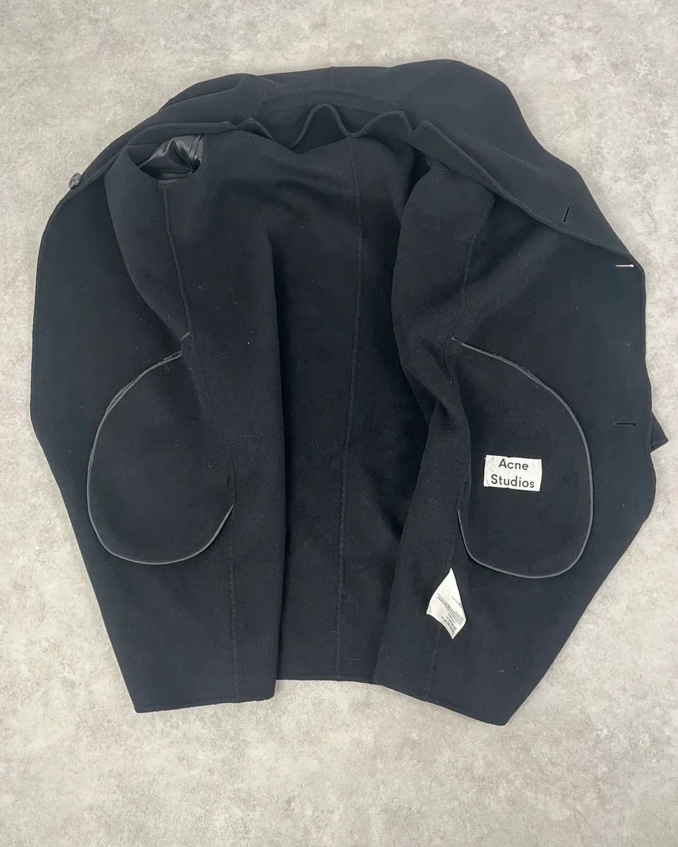 Acne Studios Acne Studios Black Charlie Wool Long Jacket Size S / US 4 / IT 40 - 8 Thumbnail