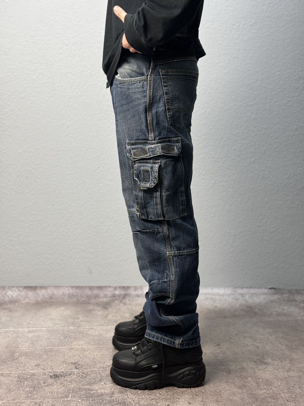 If Six Was Nine × Japanese Brand × Yohji Yamamoto VTG Yohji Yamamoto Junya Watanabe Style Bondage Cargo Pants Size US 32 / EU 48 - 6 Thumbnail