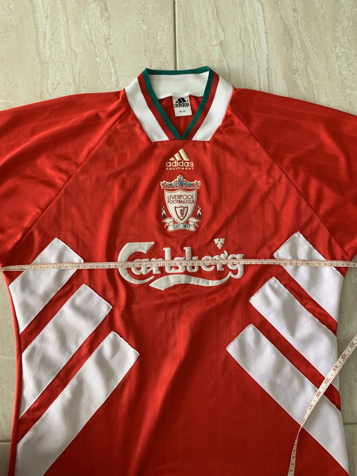 Adidas × Vintage Liverpool 1993 1995 Home Football Shirt Jersey Adidas Size US S / EU 44-46 / 1 - 9 Thumbnail
