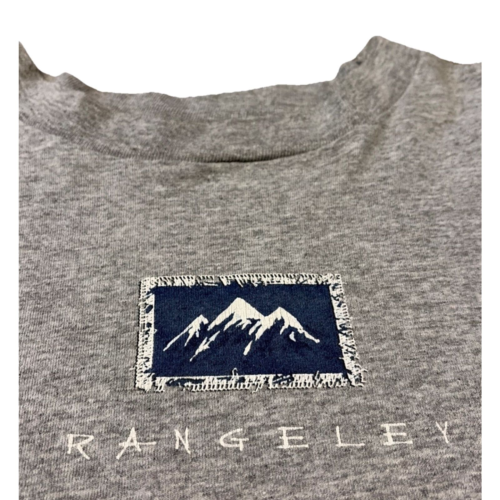 Vintage VINTAGE Rangeley Maine Mountains Ski Grey tourist vacation T-Shirt Large Men Size US L / EU 52-54 / 3 - 2 Thumbnail