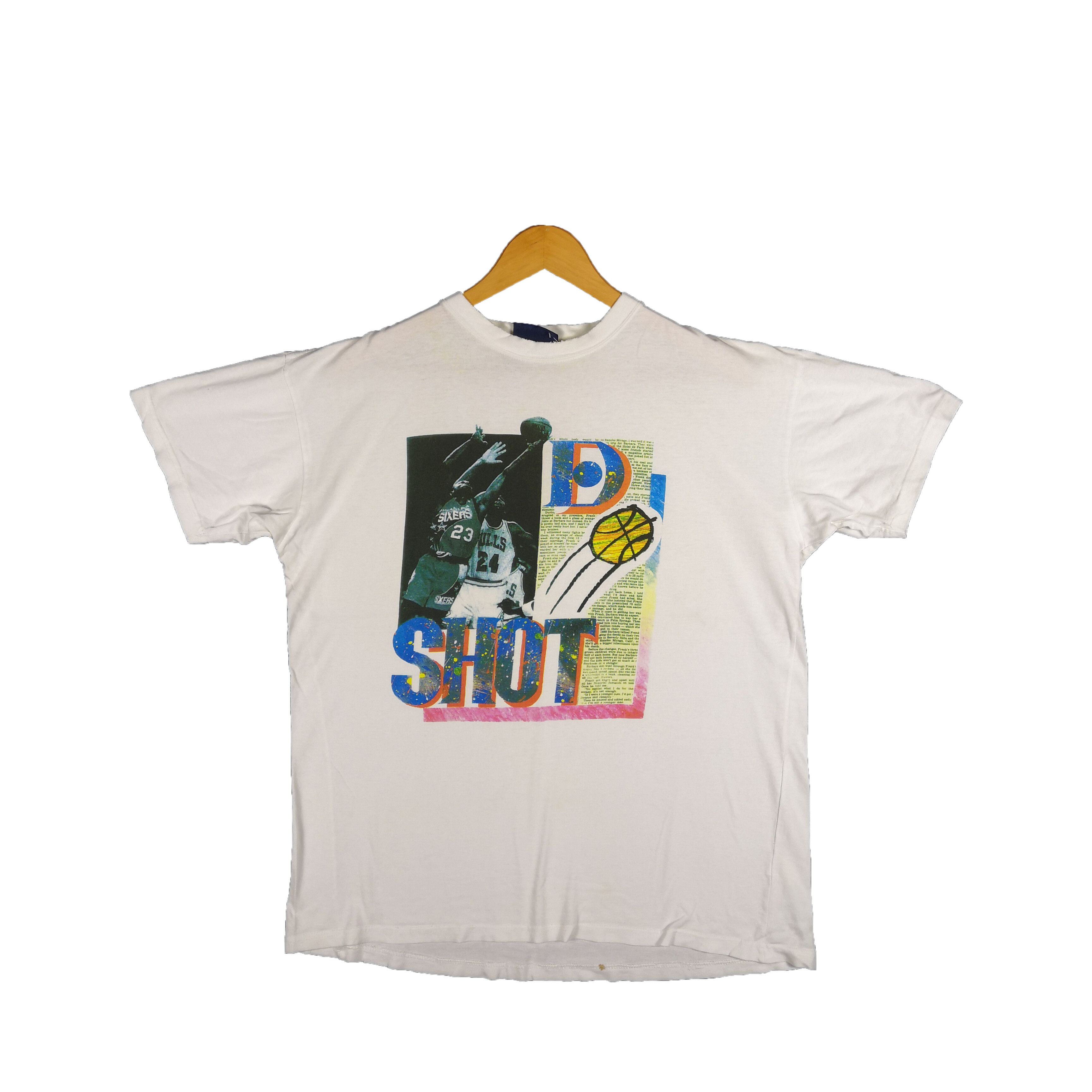 Vintage 90s Shot T-Shirt Flying Tiger Jordan NBA MLB Tees