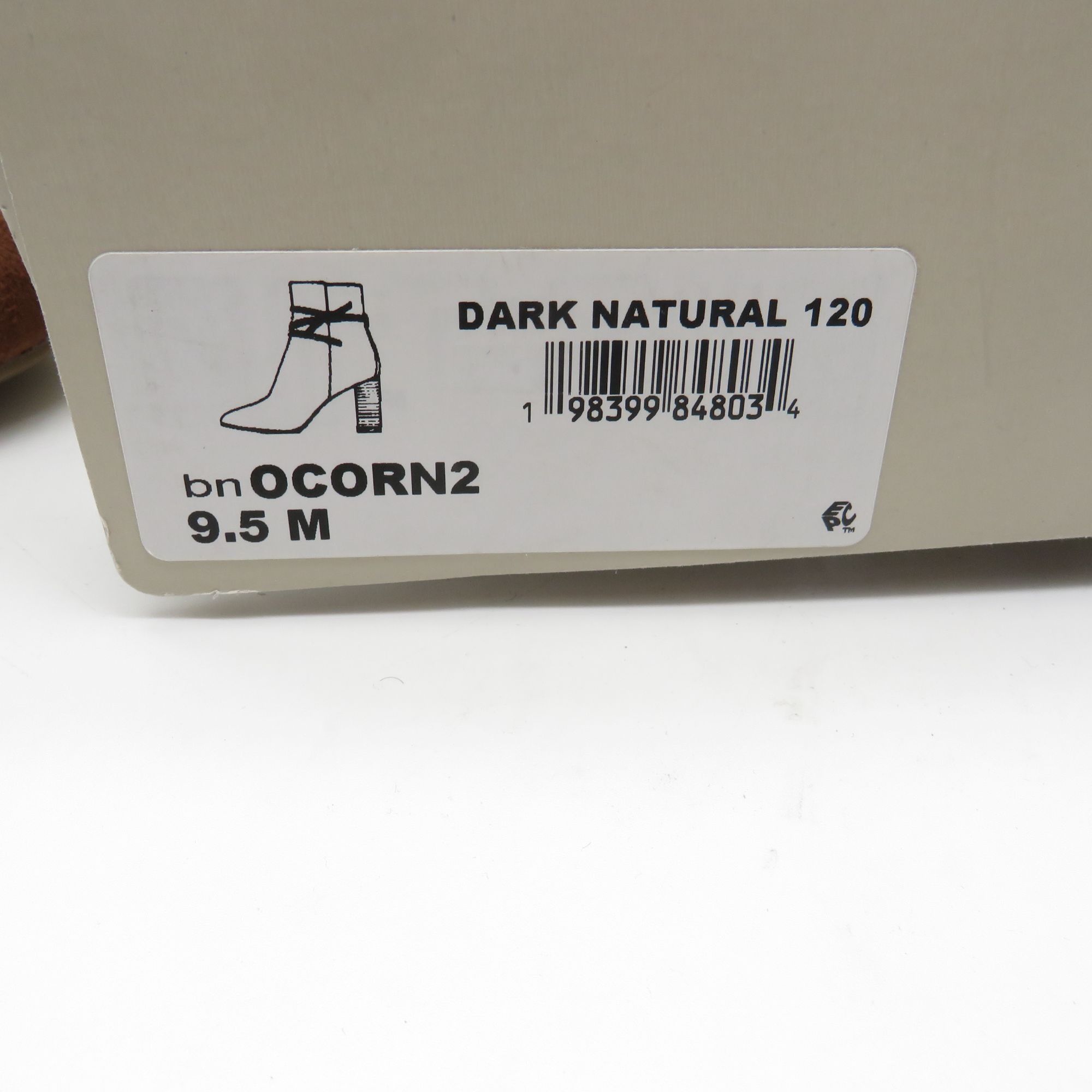 Other Bandolino Womens Dark Natural Suede Ankle Boots Block Heel 9 Size US 9.5 / IT 39.5 - 2 Thumbnail