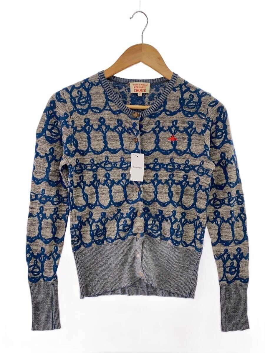 Vivienne Westwood Orb Pattern Cotton Knit Cardigan Size M / US 6-8 / IT 42-44 - 1 Thumbnail