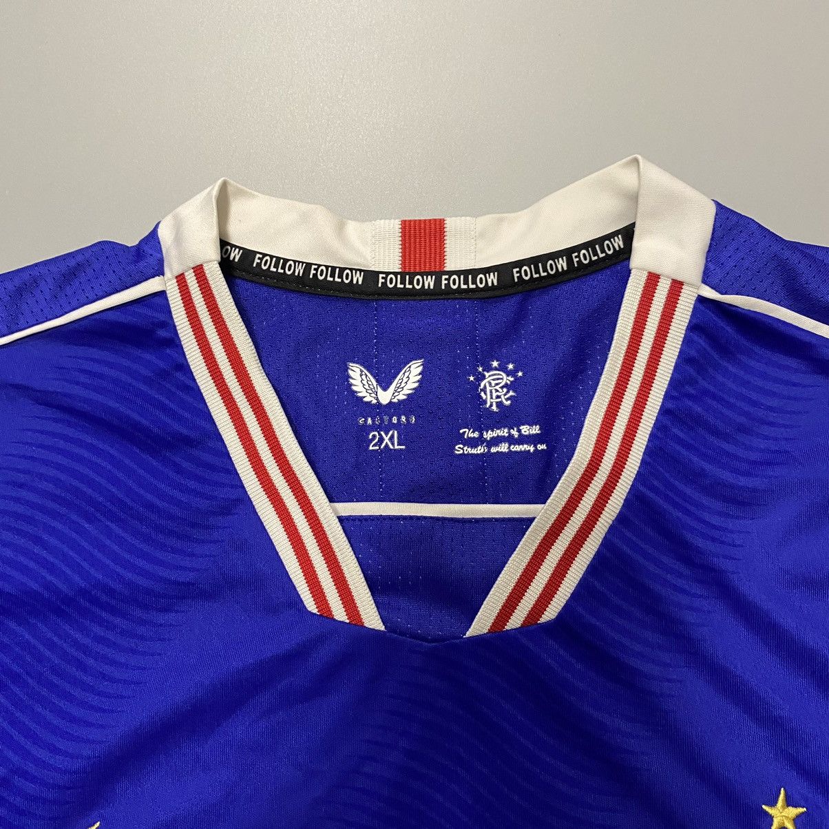 Castore Rangers FC 2021/2022 Champions Jersey Football Shirt Soccer Size US XXL / EU 58 / 5 - 8 Thumbnail