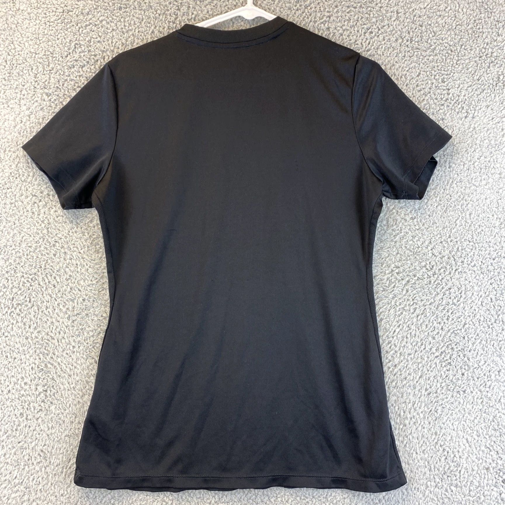 Nike Nike Pro Womens Active Top Shirt Black Short Sleeve Crew Neck L 53-25 Size L / US 10 / IT 46 - 6 Thumbnail