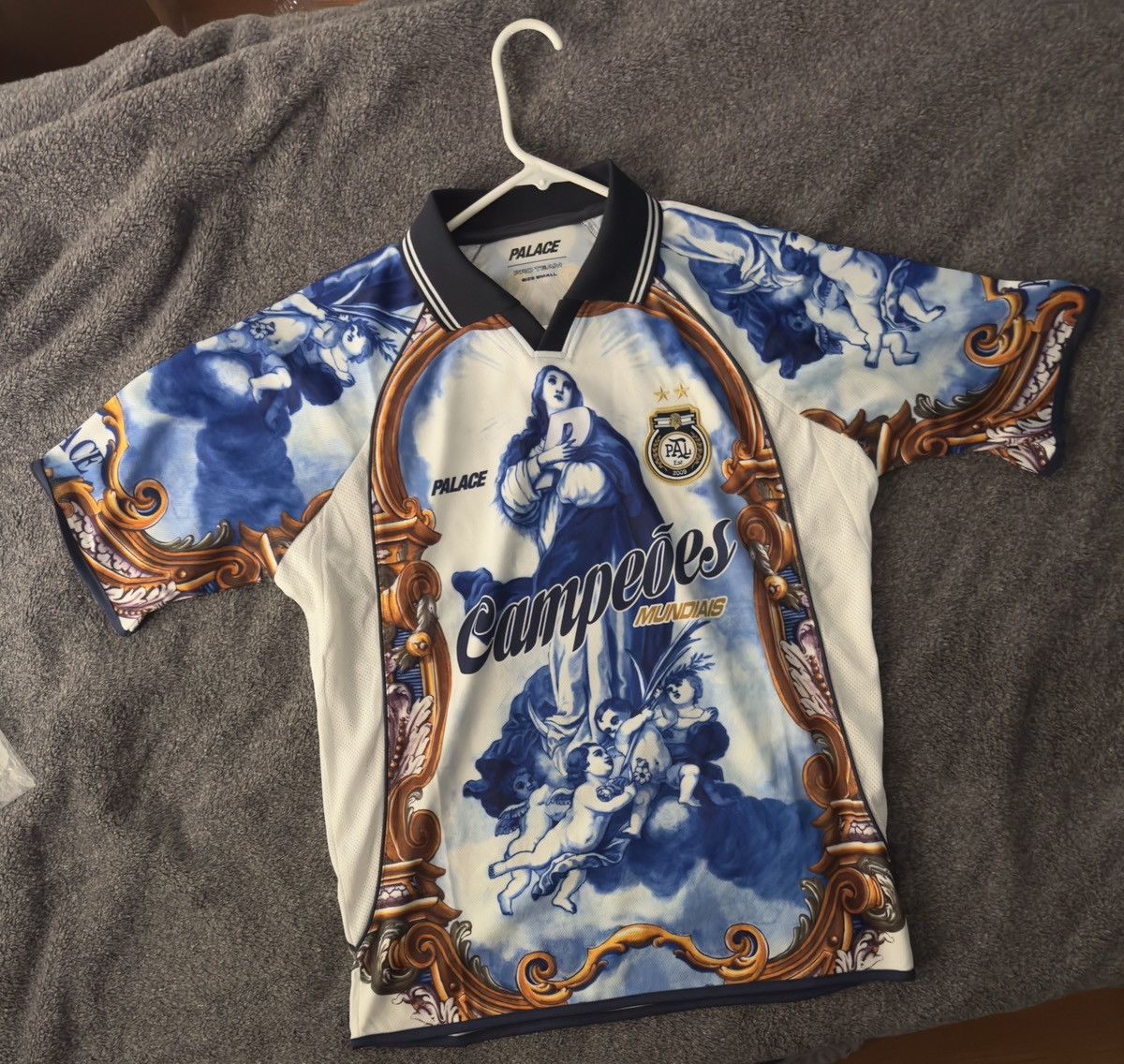 image of Palace Holy Grail Jersey in Blue, Men's (Size Small)