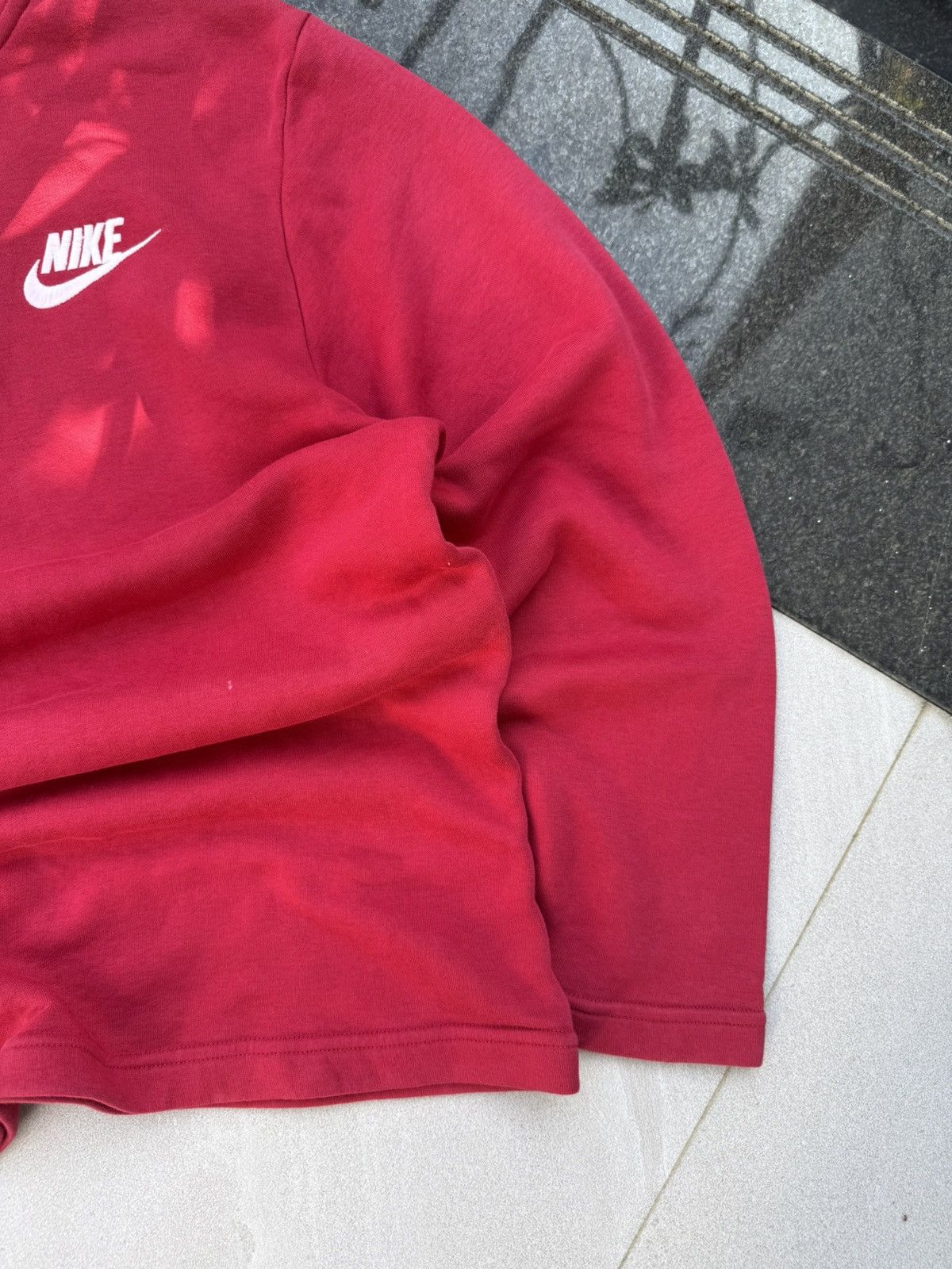 Nike × Vintage 90’s NIKE RARE SWOOSH BIG BACK LOGO Y2K RETRO 1/4ZIP HOODIE Size US M / EU 48-50 / 2 - 6 Thumbnail
