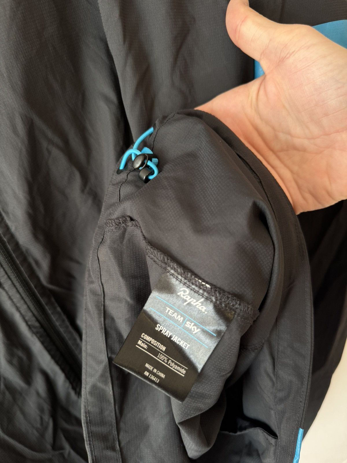 Rapha Rapha Spray Jacket Team Sky Light Cycling Jacket Size US XXL / EU 58 / 5 - 14 Thumbnail