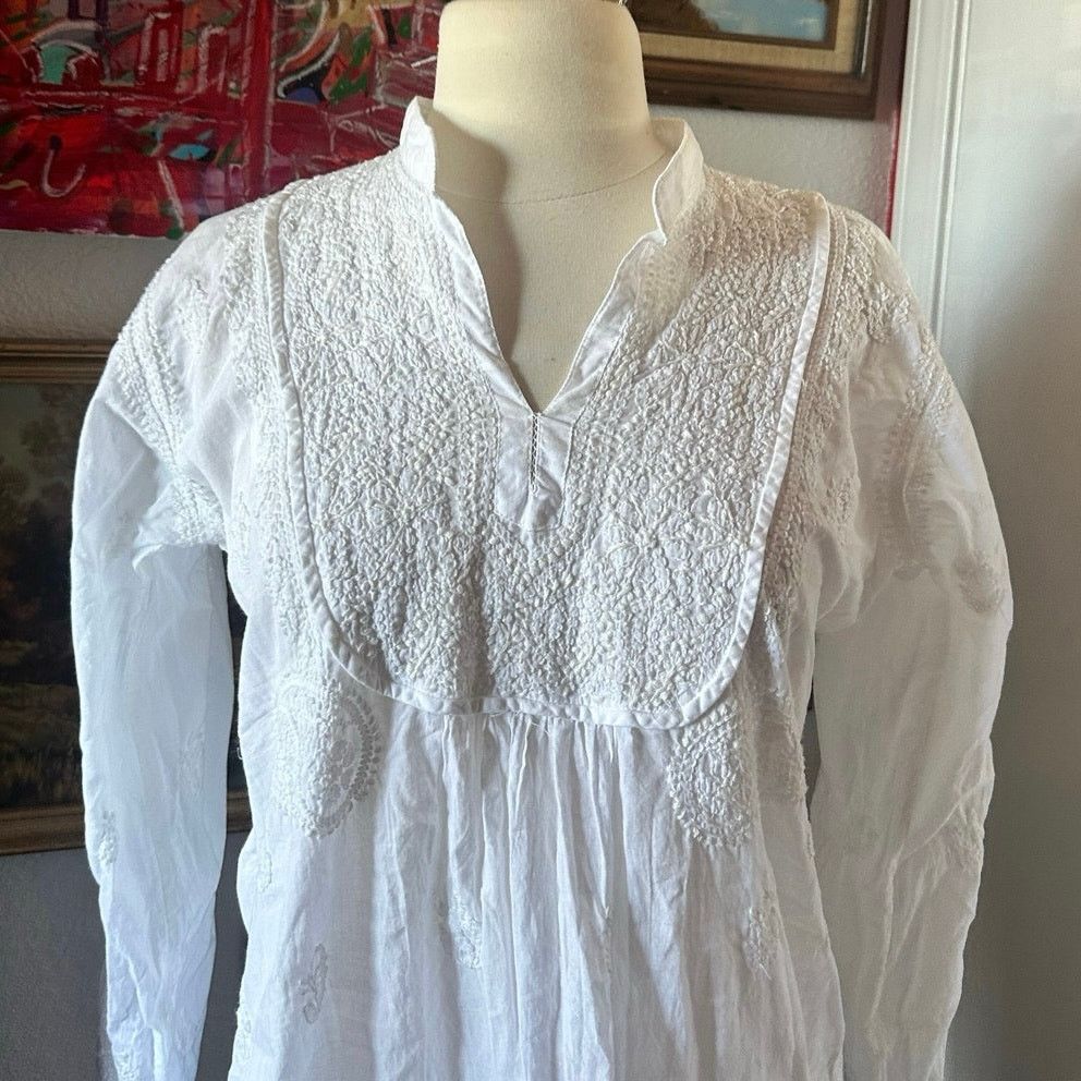 Other jest jewels white long sleeve blouse shirt top Size M / US 6-8 / IT 42-44 - 2 Thumbnail