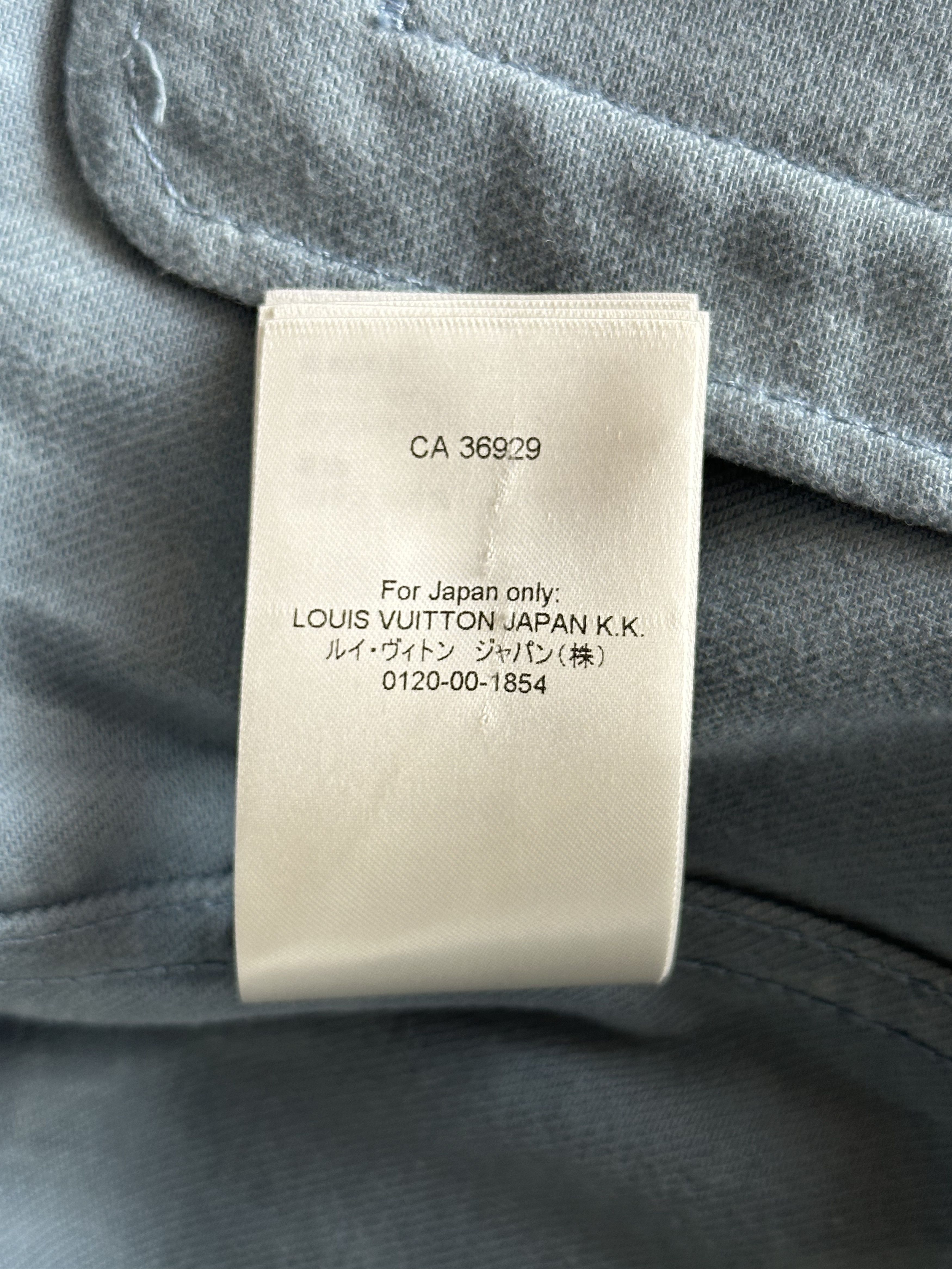 Louis Vuitton Louis Vuitton Blue & White LV Leaf Denim Jacket Size US M / EU 48-50 / 2 - 8 Thumbnail