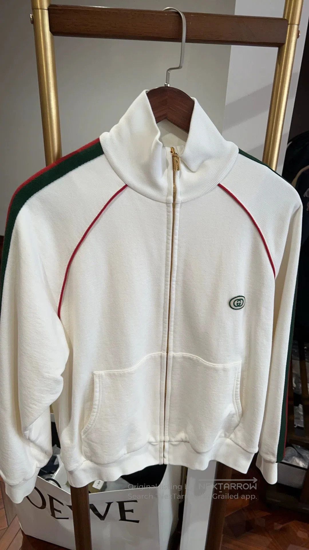 Gucci Gucci White Zip-Up Jacket. Size US M / EU 48-50 / 2 - 1 Thumbnail