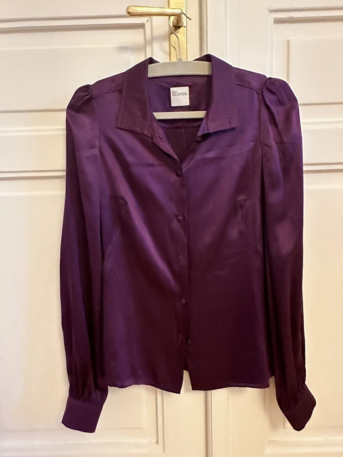 RED Valentino Silk purple RED Valentino blouse Size S / US 4 / IT 40 - 1 Thumbnail