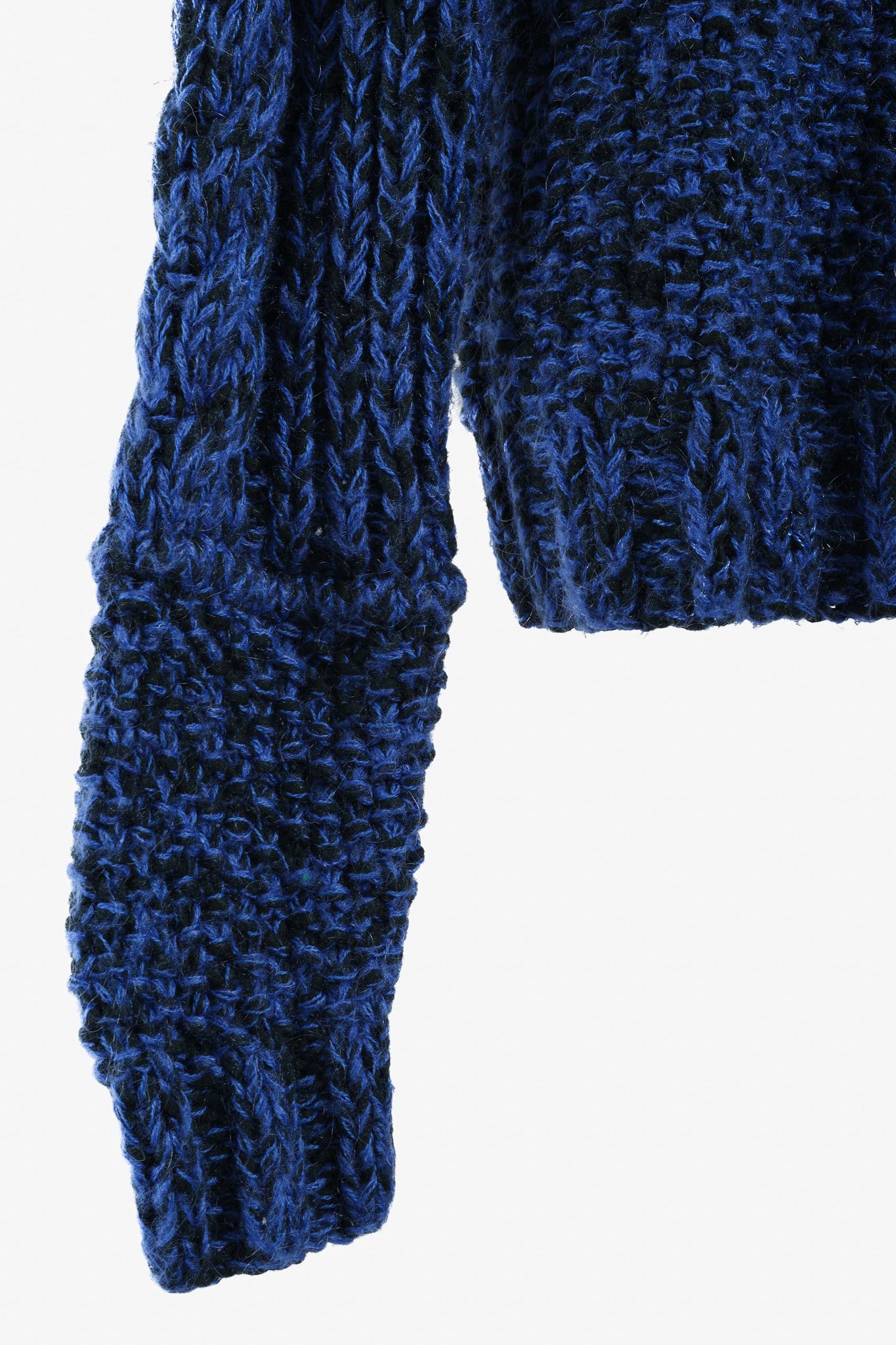 Carven Carven Chunky Cable Knit Black Blue Sweater Size S / US 4 / IT 40 - 6 Thumbnail
