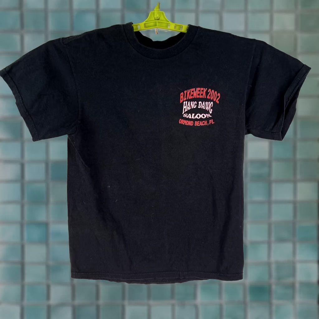 Delta Hang Dawg Biker Saloon T Shirt Mens Size M Black Ormond Beach FL Size US M / EU 48-50 / 2 - 1 Thumbnail