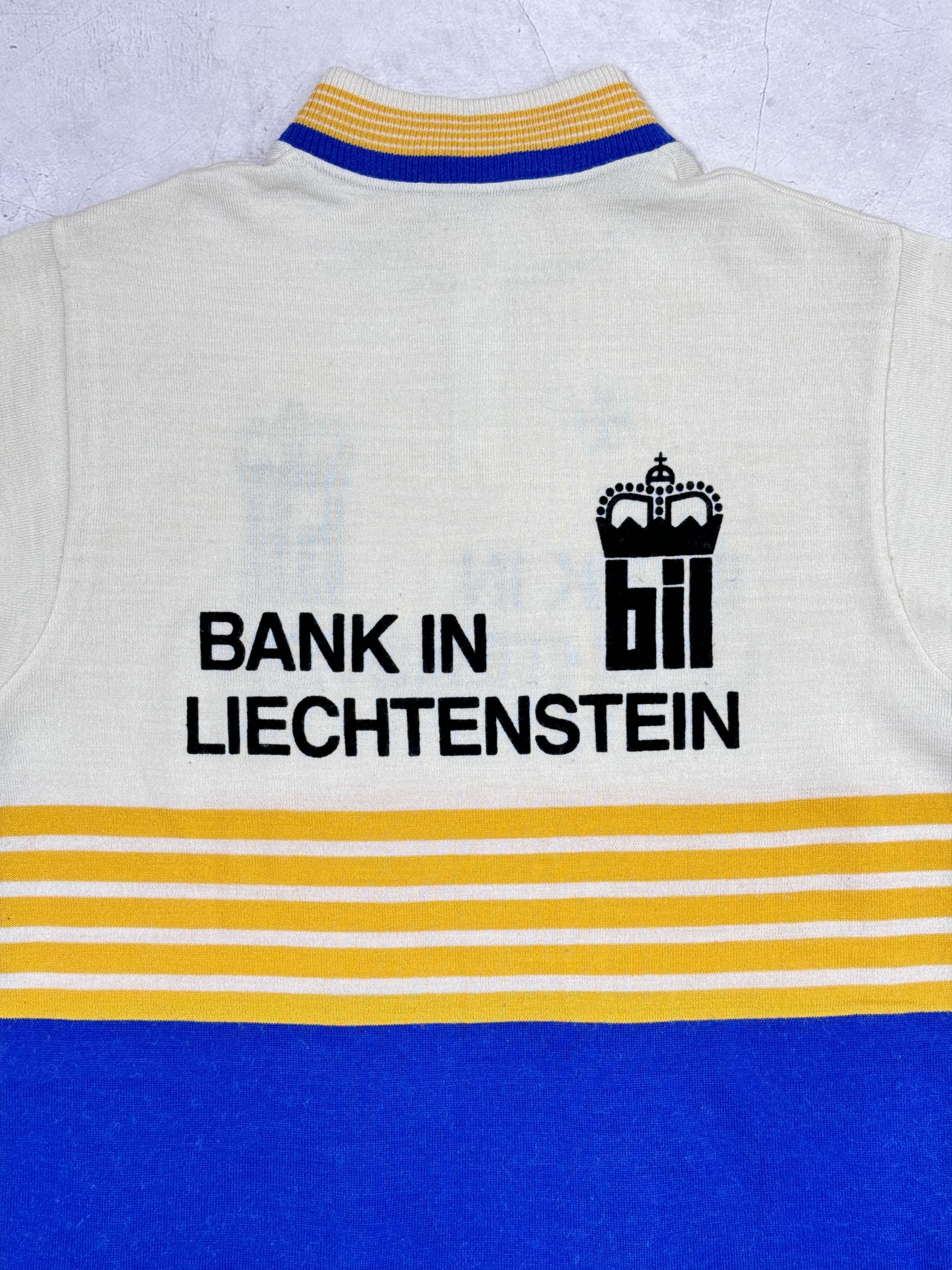 Vintage 70s Bank in Liechtenstein Cycling Jersey by Befa Sport Size US M / EU 48-50 / 2 - 17 Thumbnail