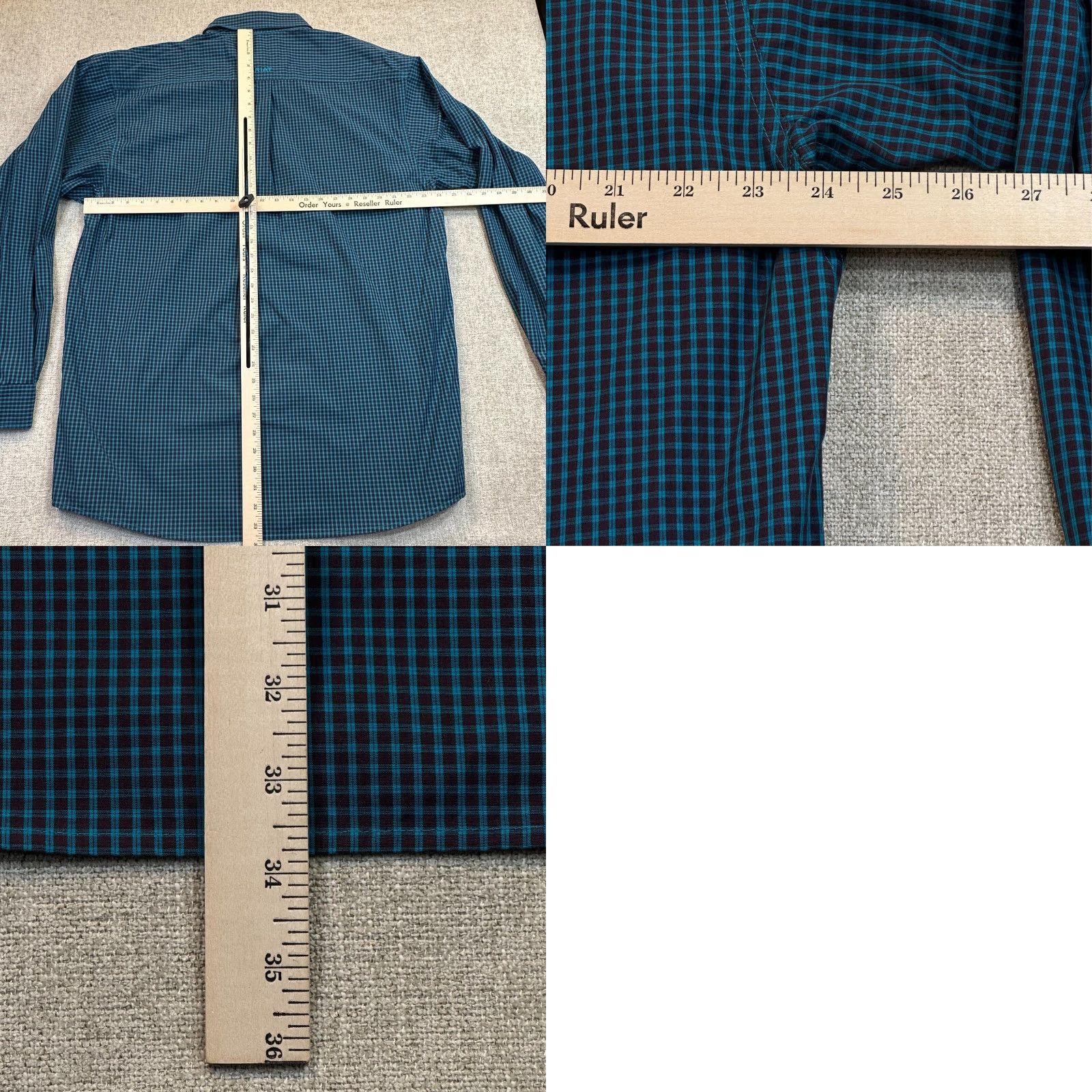 Ariat Ariat Pro Series Mens XL Gingham Western Cowboy Button Down Long Sleeve Shirt Size US XL / EU 56 / 4 - 9 Thumbnail