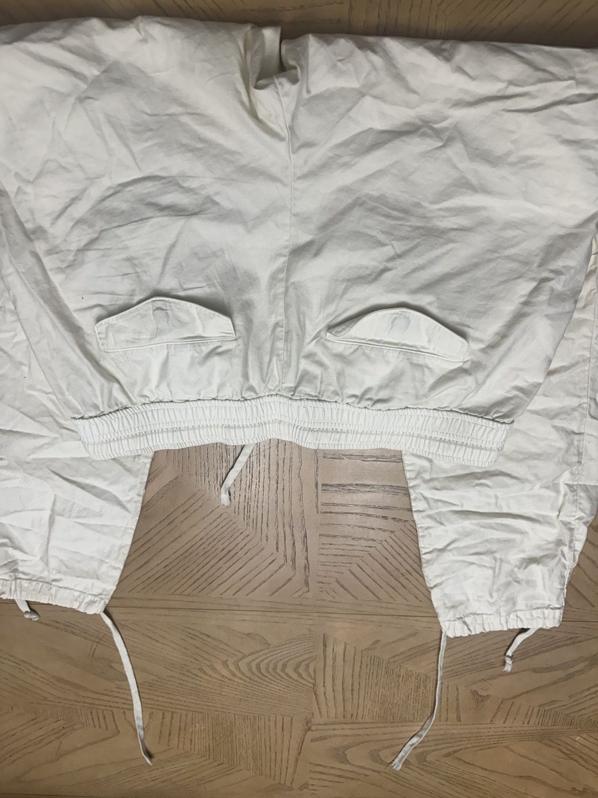John Elliott Back Sateen cargo pants cream white