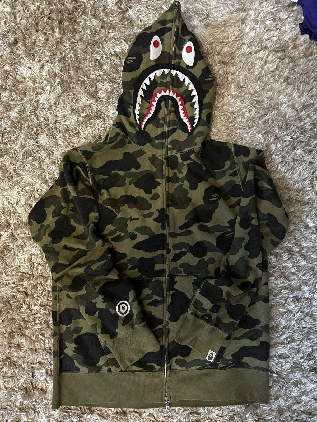 Bape Bape 1st Camo Shark Full Zip Up Size US XL / EU 56 / 4 - 3 Thumbnail