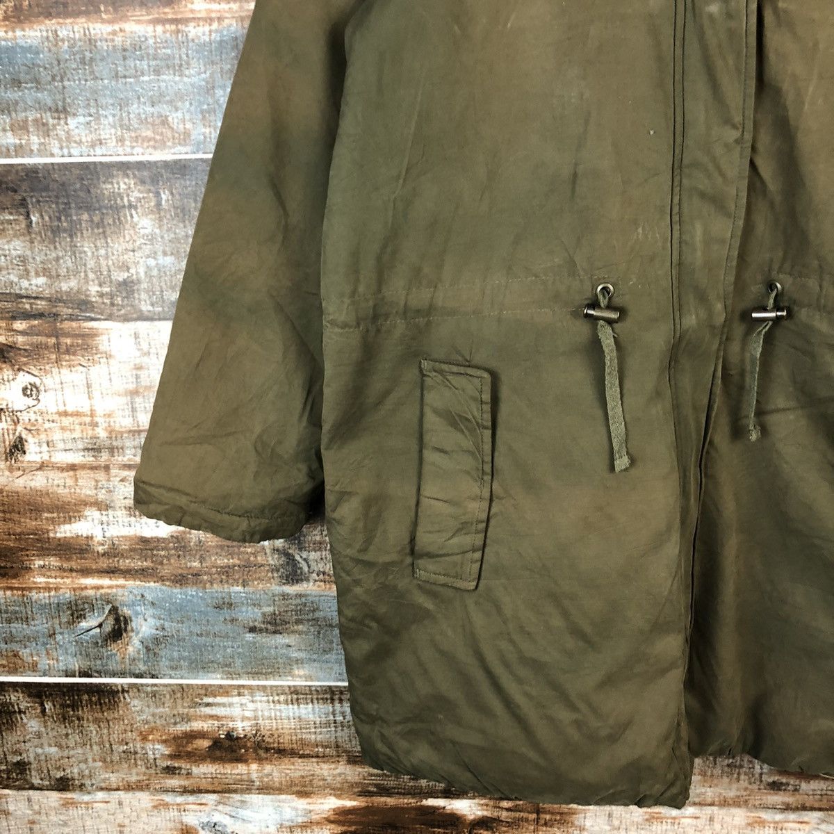 Japanese Brand × Vintage Les Hwages Green faded Parkas Hoodie #A1616 Size US L / EU 52-54 / 3 - 7 Thumbnail