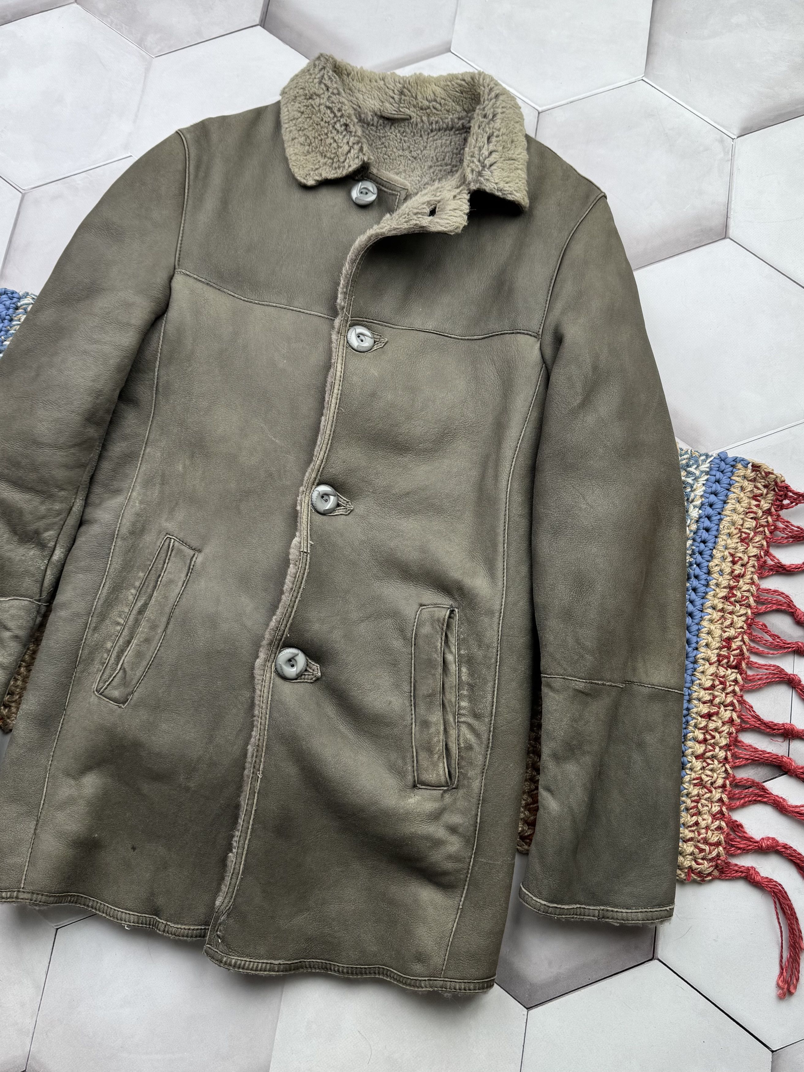 Japanese Brand Vintage Real Sheepskin Coat (E4) Size US XS / EU 42 / 0 - 3 Thumbnail