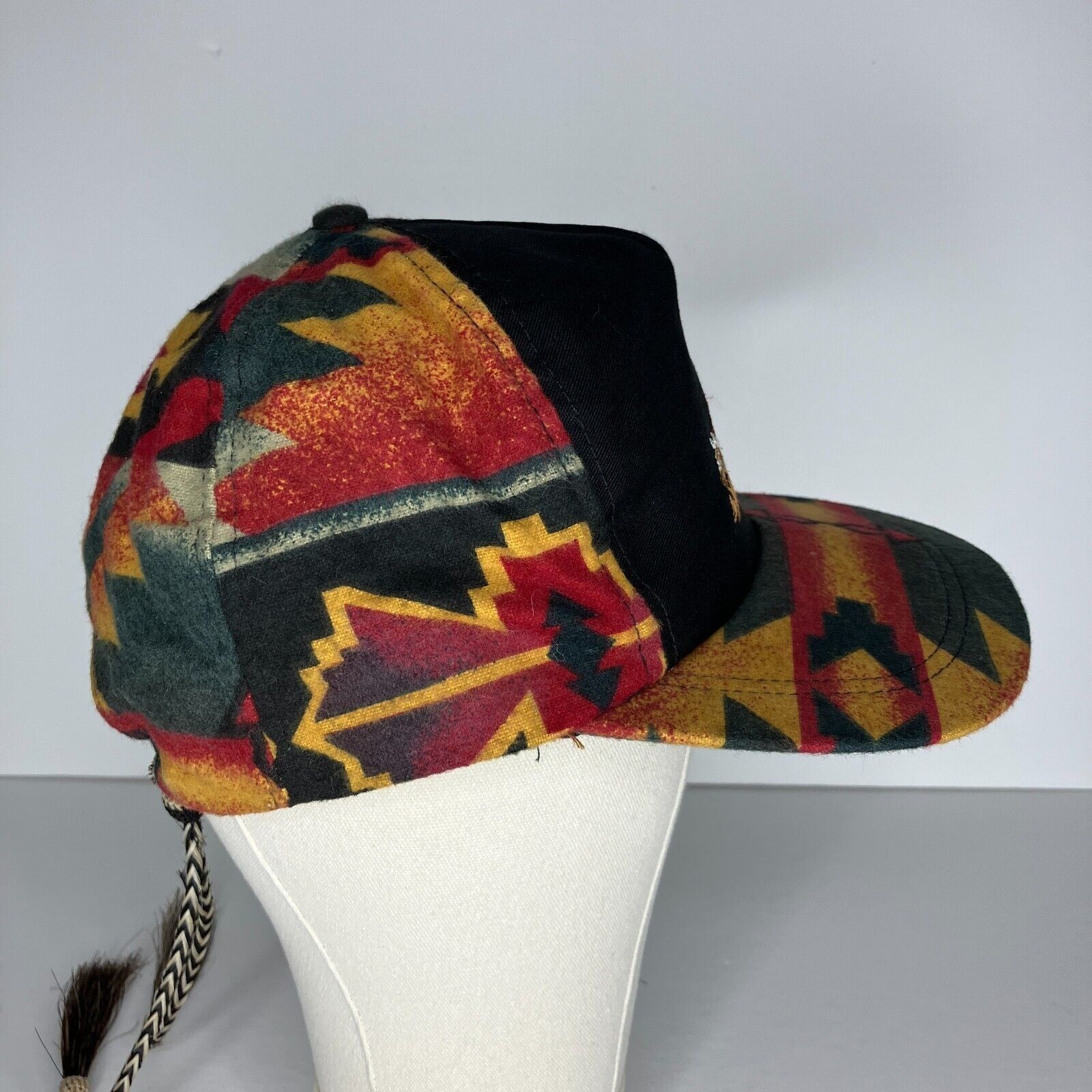 Other Vintage Bull Rider Cowboy Southwest Aztec Adjustable Hat Size ONE SIZE - 4 Thumbnail