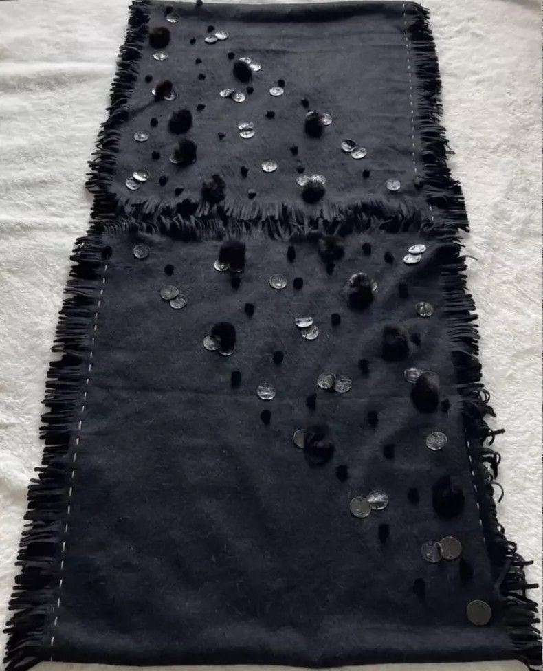 Fendi FENDI size41*192 100% cashmere leather fur shawl Size M / US 6-8 / IT 42-44 - 6 Thumbnail