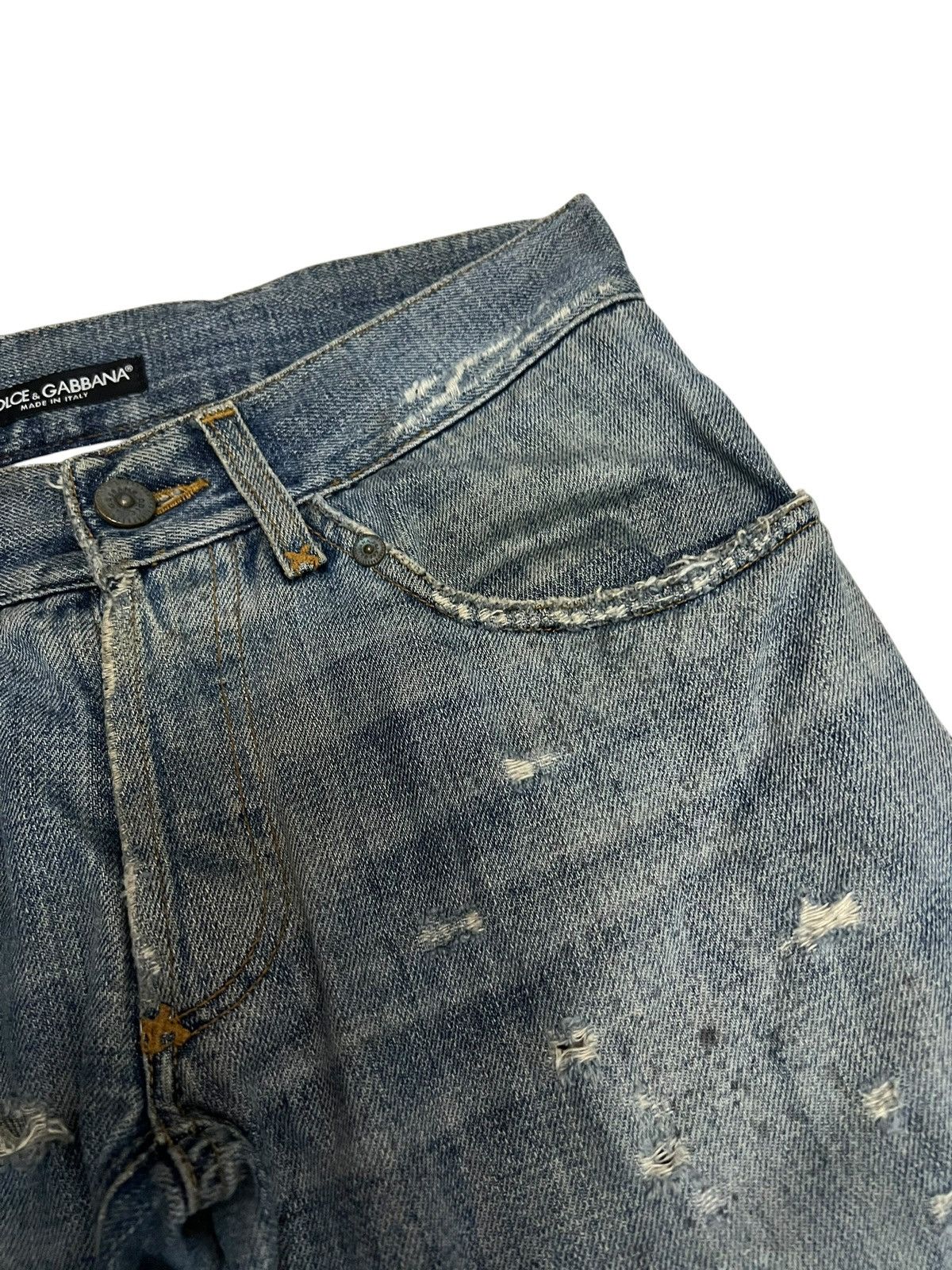 Dolce & Gabbana 💥Grunge💥Vintage Dolce & Gabbana Distress Jean Size US 30 / EU 46 - 8 Thumbnail
