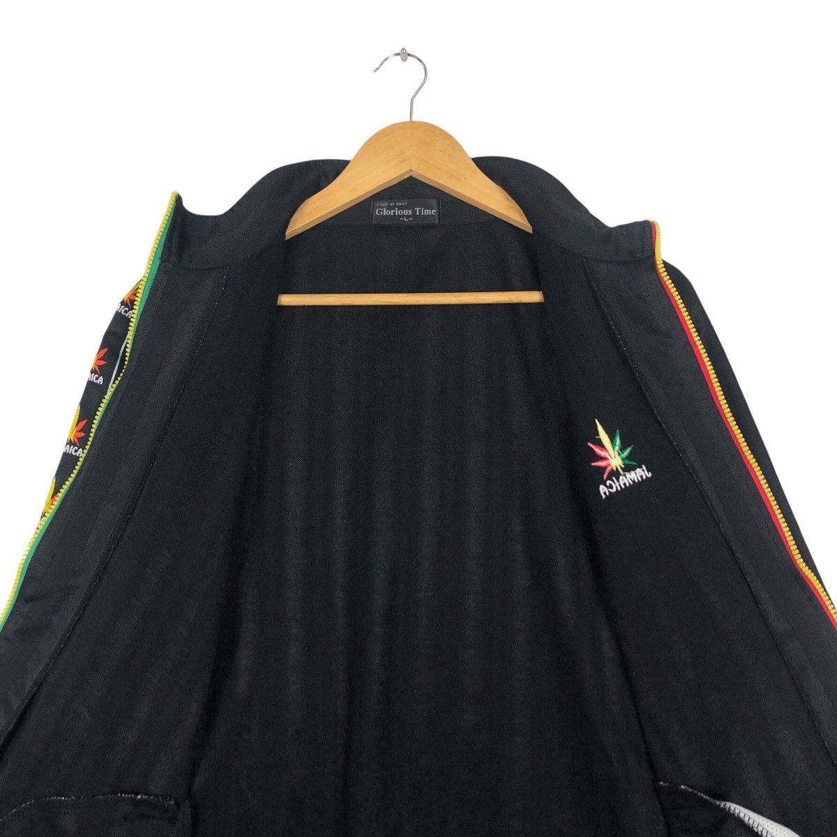 Japanese Brand × Vintage Vintage Jamaica Sweater Stripe Black Bob Marley L #A1 Size US L / EU 52-54 / 3 - 12 Thumbnail