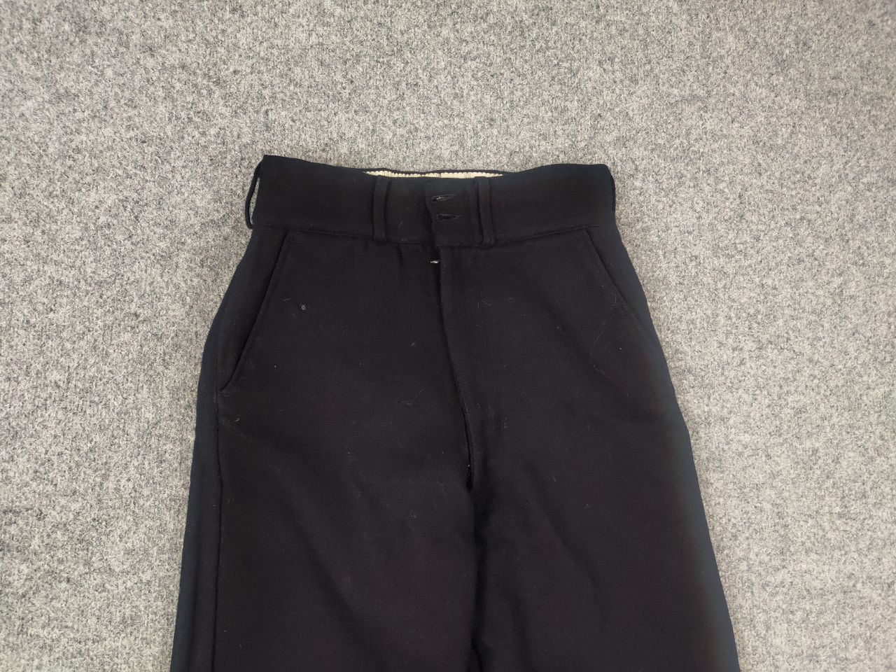 Vintage Vintage 60s Trouser Serge Fly Front Army Wool Military Pants Size US 29 - 7 Thumbnail