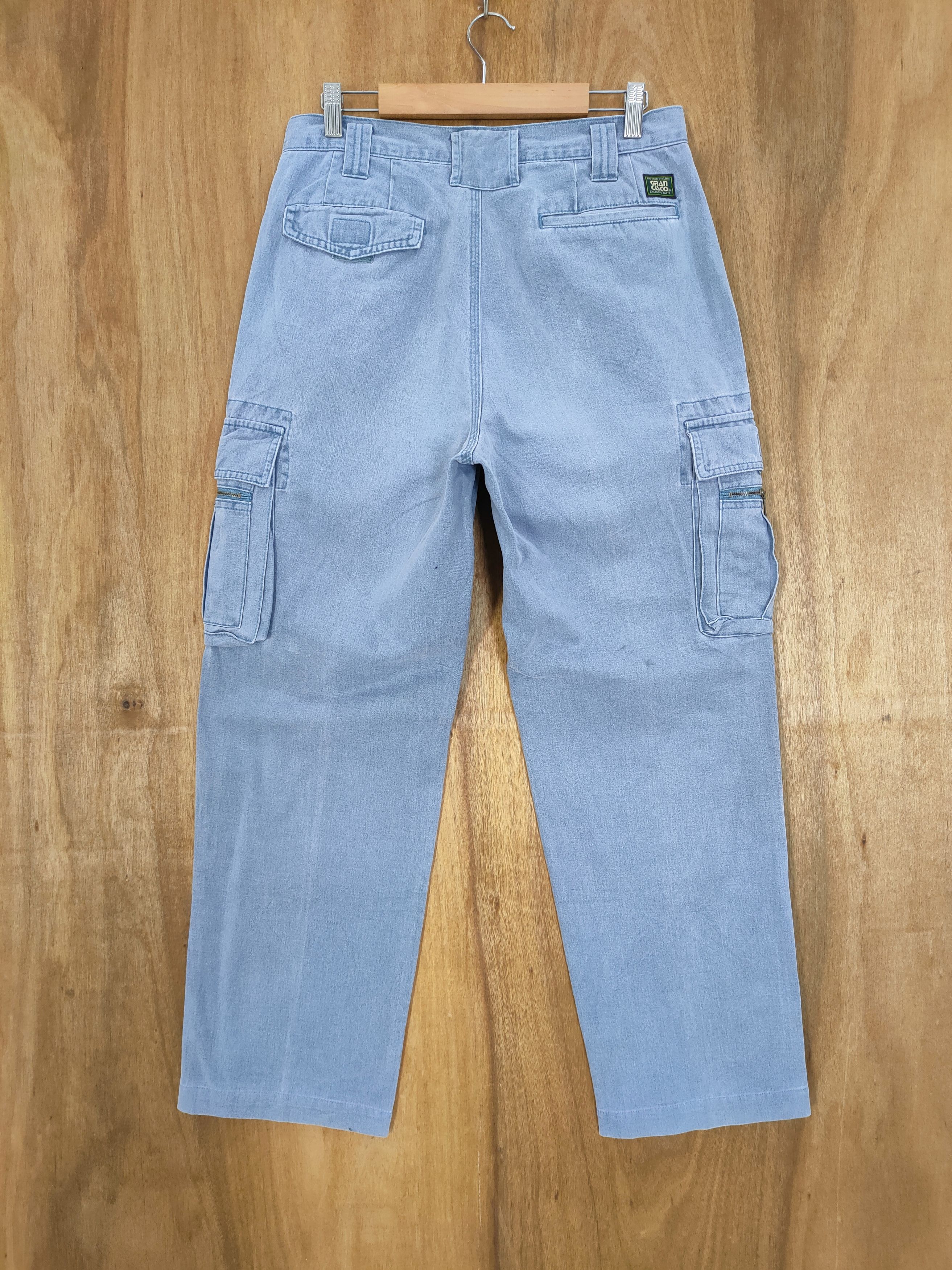 Japanese Brand × Vintage VINTAGE JAPANESE BRAND FADED WORKWEAR CARGO PANTS Size US 30 / EU 46 - 6 Thumbnail