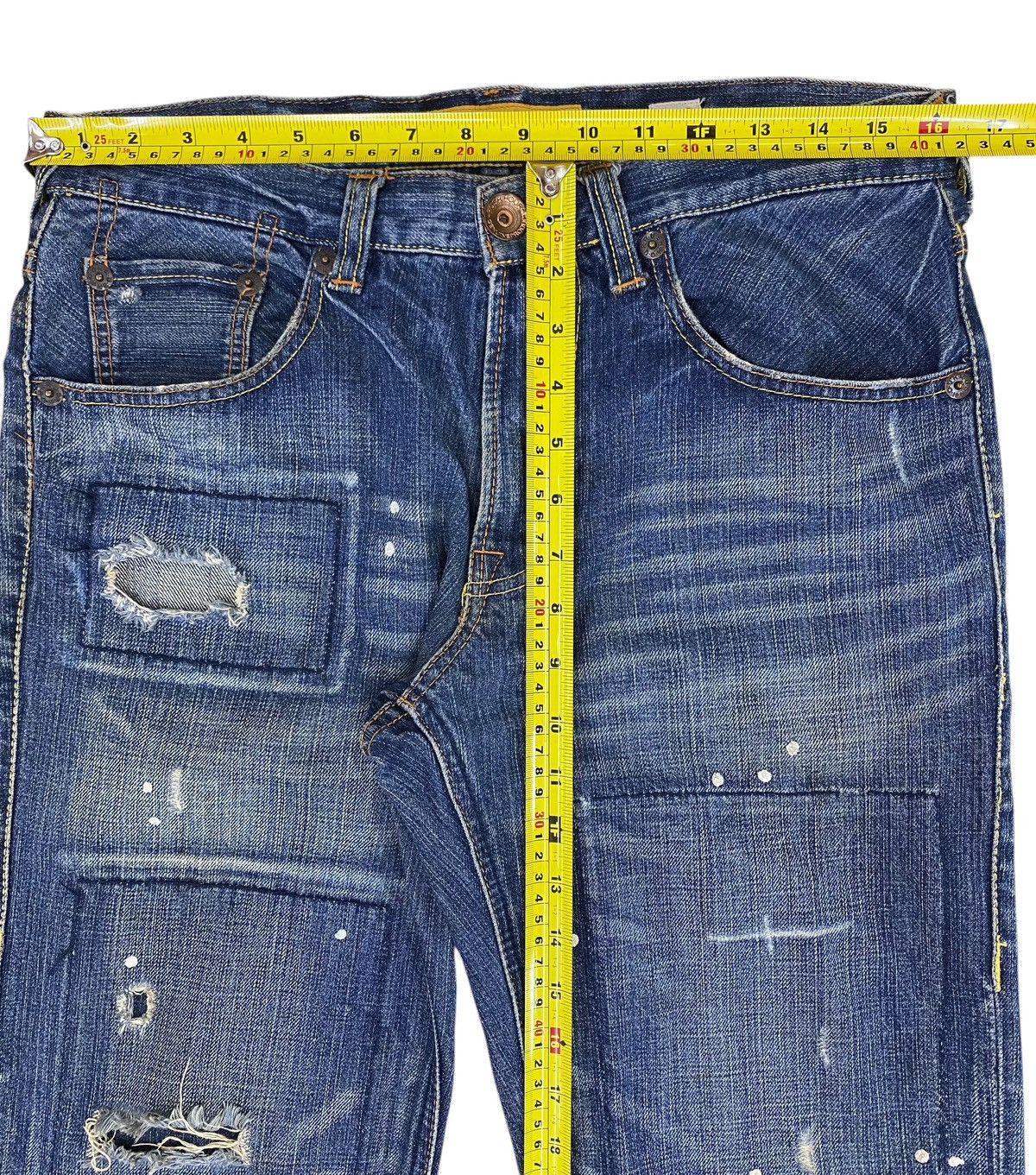 Japanese Brand Japanese Brand Distressed Paint Splanter Jeans Size US 33 - 8 Thumbnail