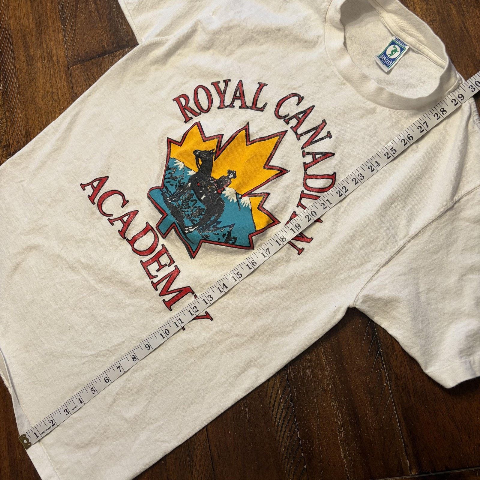 Vintage Vtg Royal Canadian Academy Shirt Mens L T-Shirt Discus USA Size US L / EU 52-54 / 3 - 10 Thumbnail