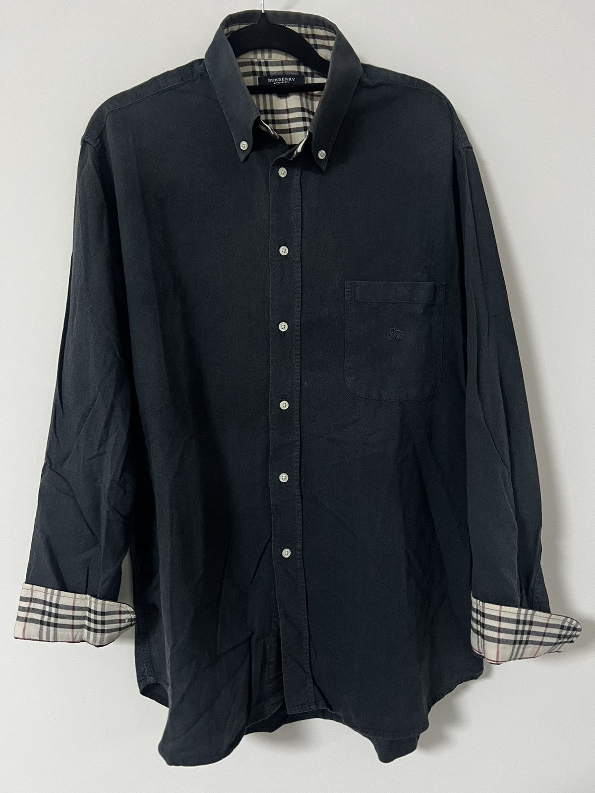 Burberry black shirt M nova check