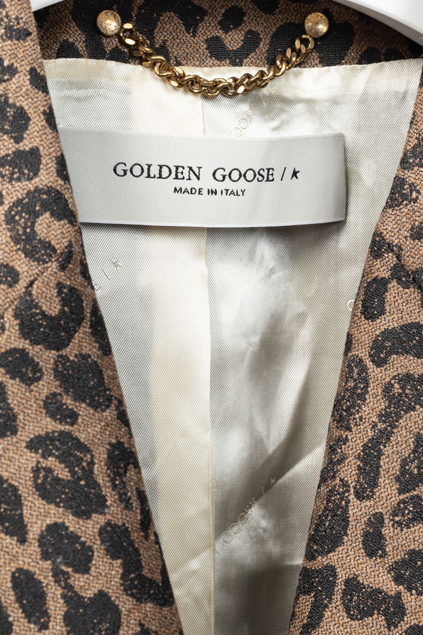 Golden Goose Golden Goose Animalier Leopard Single-Breasted Blazer Size S / US 4 / IT 40 - 4 Thumbnail