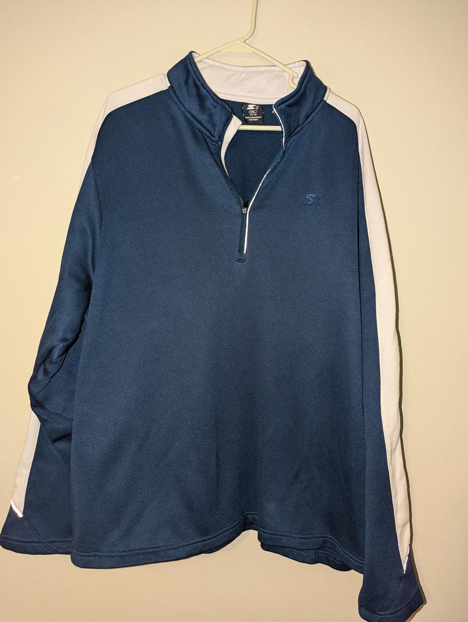 Starter Vintage Starter Men's 1/4 Zip Pullover Sweatshirt - Size 3XL Size US XXL / EU 58 / 5 - 1 Thumbnail