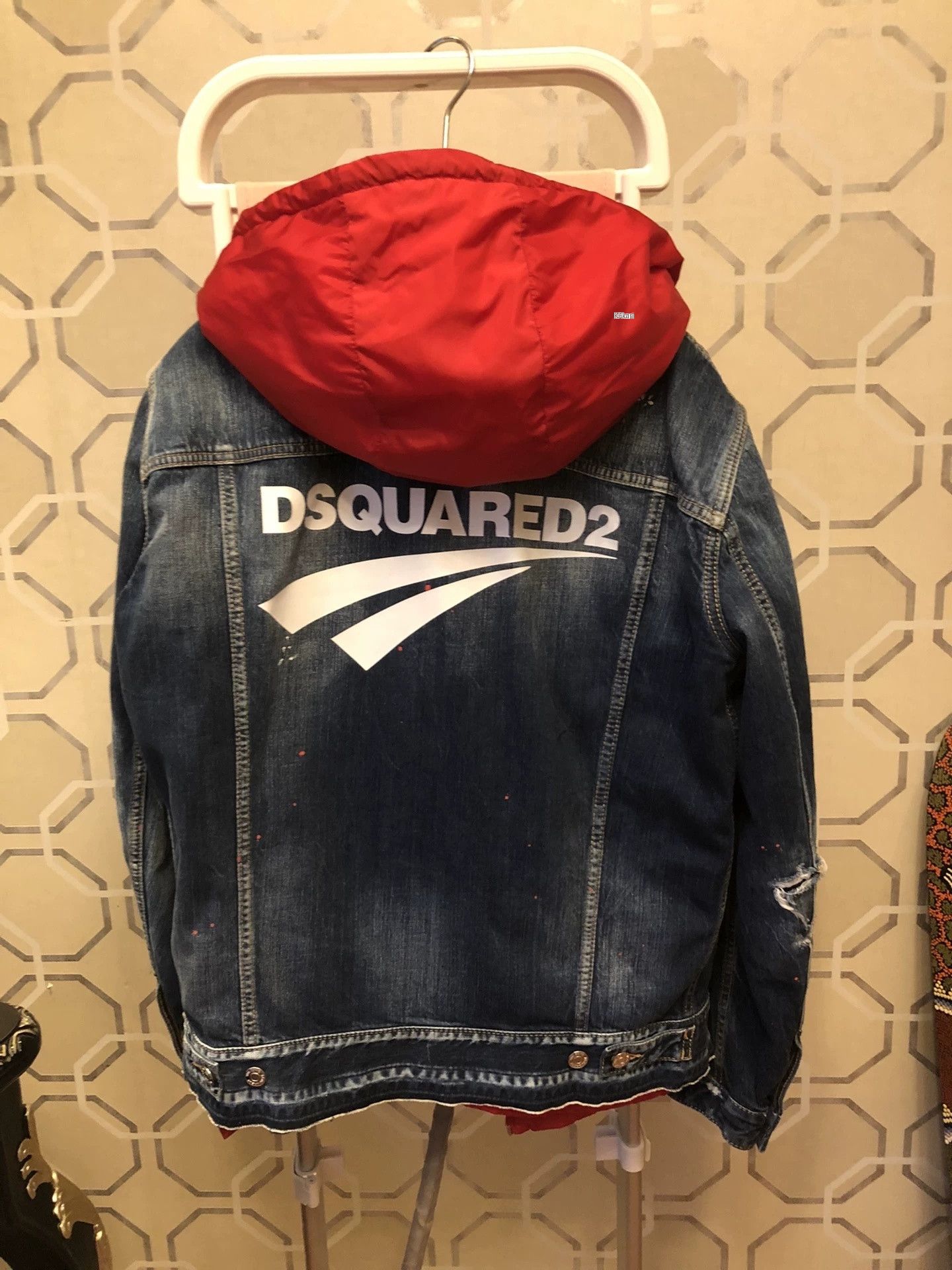 Dsquared2 Dsquared2 Denim Jacket Red Lining Size US M / EU 48-50 / 2 - 4 Thumbnail
