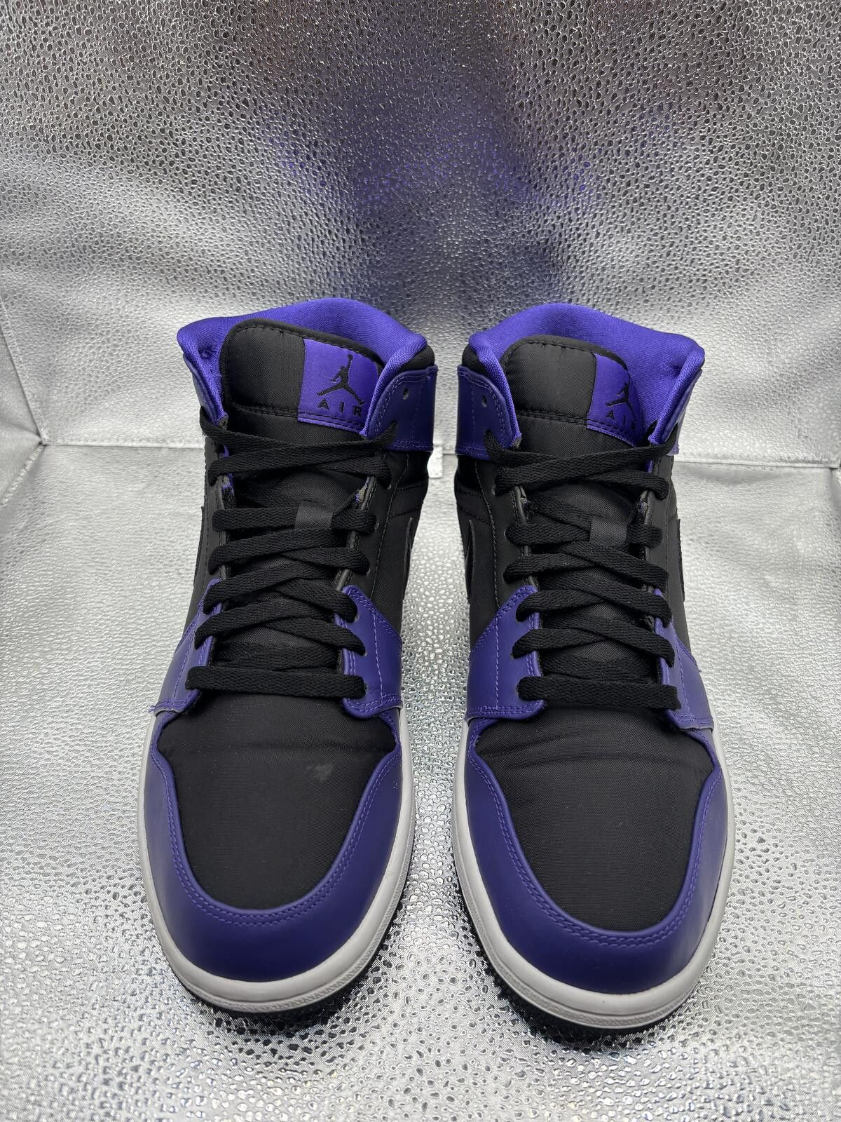 Jordan Brand Air Jordan 1 mid black dark concord 2014 Size US 11 / EU 44 - 2 Thumbnail