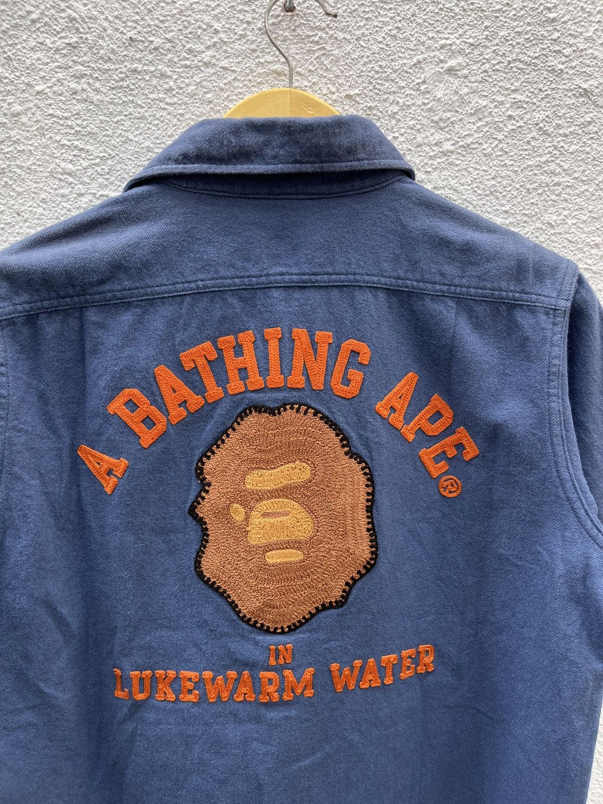 Bape Bape Chainstitch Embroidered Button Up Shirts Size US S / EU 44-46 / 1 - 17 Thumbnail