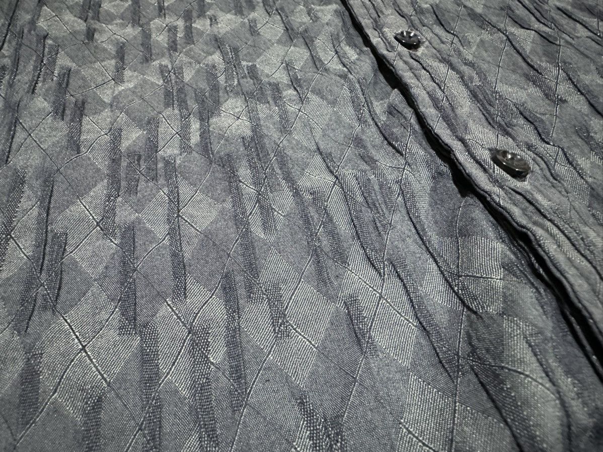 Morgan Homme 🔥Sick Y2K Morgan Homme Argyle Pleats Shirt Size US L / EU 52-54 / 3 - 10 Thumbnail