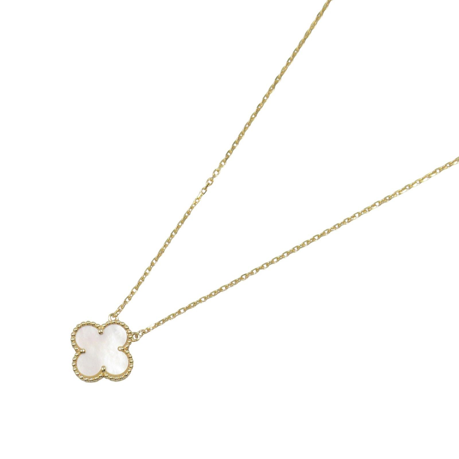 Van Cleef & Arpels Van Cleef Arpels Alhambra Necklace Mother Of Pearl K18 (Yellow Gold) White Size ONE SIZE - 1 Thumbnail