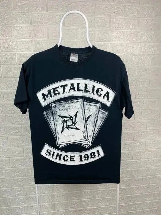 Metallica Metallica T-shirt since 1981 card size M black band tee Size US M / EU 48-50 / 2 - 1 Thumbnail