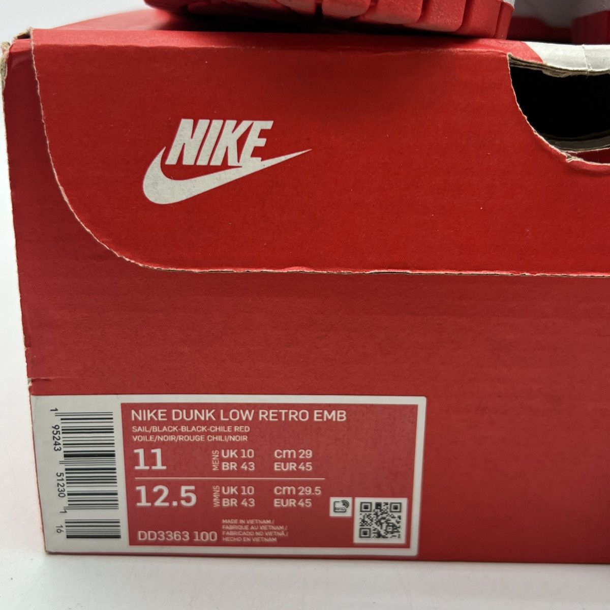 Nike NBA X Dunk Low 75Th anniversary bulls Size US 11 / EU 44 - 6 Thumbnail